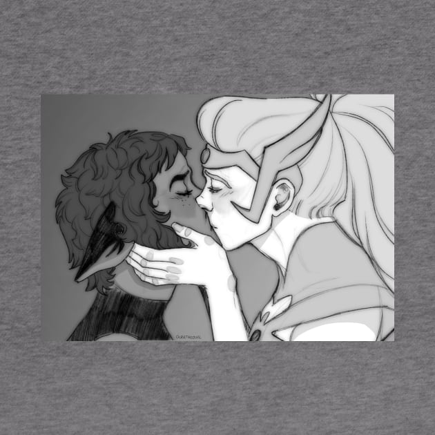 Catradora kiss by Ocre, the owl